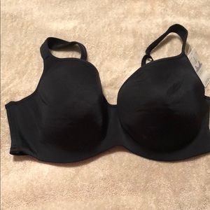 NWT Cacique balconette black bra. 42DD.